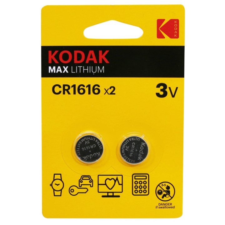 Pile Bouton Cr1616 Kodak Lithium 3V (Vendu Par 2)