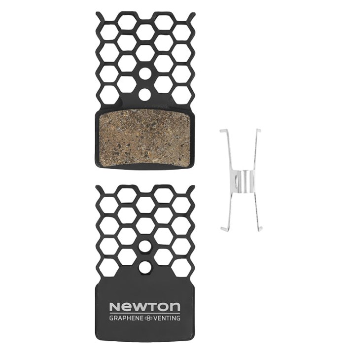 Plaquette De Frein Route Magura Mt2 - Mt4 - Mt6 - Mt8 (Newton Graphene Organic Avec Ailette Refroidisseur) (Paire Sur Carte)