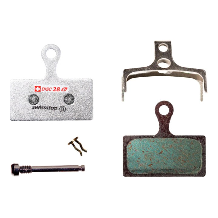 Plaquette De Frein VTT Shimano Xt M8000-M785 - Xtr M9000-M985 Slx M666-M675 (Swissstop Organic - Disc 28E)(Paire Sur Carte) - Compatible VAE