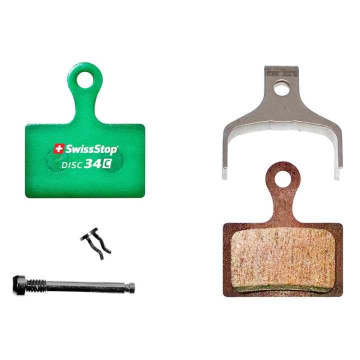 Plaquette De Frein Route - VTT Shimano Dura-Ace R9270-R9170, Ultegra R8170, 105 R7170-R9170, Tiagra (Swissstop Organic - Disc 34C) (Paire Sur Carte)