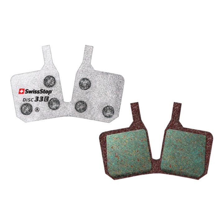 Plaquette De Frein VTT Magura Mt5 -Mt7 - Mt9 (Swissstop Organic - Disc 33E) (Paire Sur Carte) - Compatible VAE