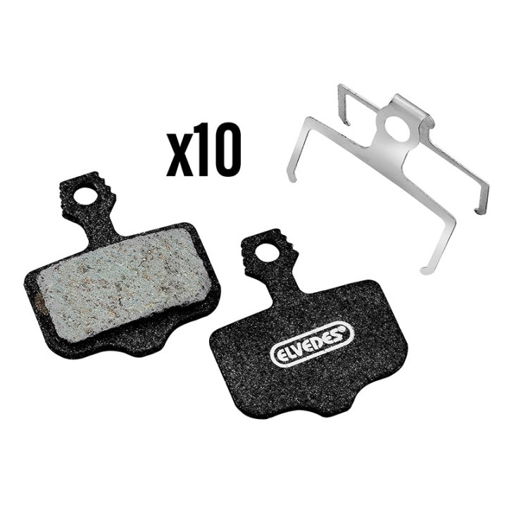 Plaquette De Frein VTT Avid Elixir 9 - 7 - 5 - 3 - 1, Cr - R, Sram Via Gt, Hp4000, (Elvedes Medium - Semi-Métal Organic) (Box 10 Paires)