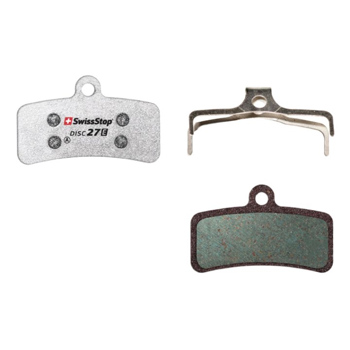 Plaquette De Frein VTT Shimano Xtr M9120 Xt M8120-M8020 Slx M7120 Saint M820-M640-810, Trp, Tektro (Swissstop Organic - Disc 27E)(Paire Sur Carte) - Compatible VAE Et Moto Électrique Sur-Ron