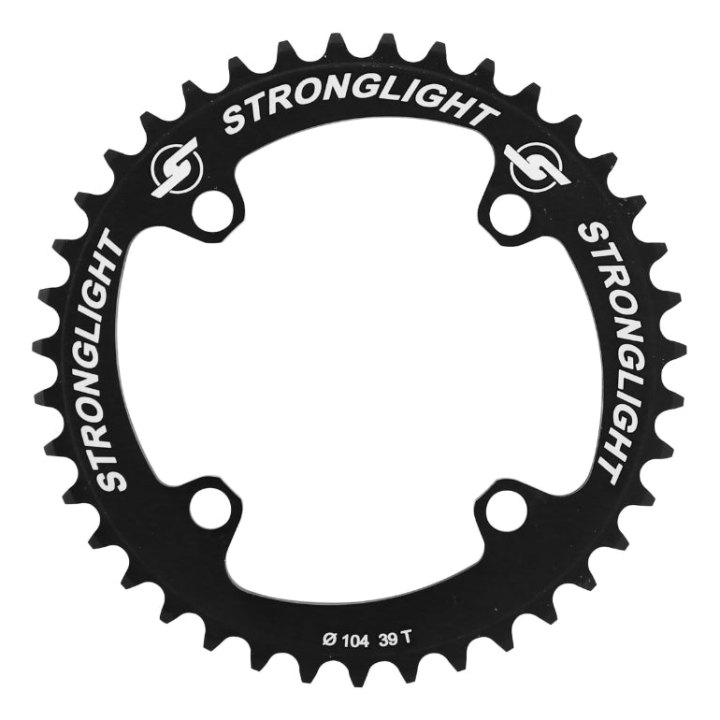 Plateau BMX 4 branches Ø 104 Stronglight 39 dents Mono Noir (Pour Chaîne 1-2 X 3-32)