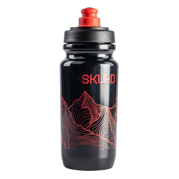Bidon Skuad Montagne Noir Rouge 550Ml