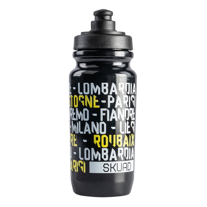 Bidon Skuad Monument Noir Jaune 550Ml