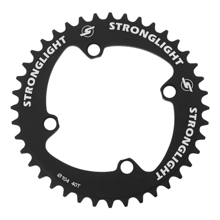 Plateau BMX 4 branches Ø 104 Stronglight 40 dents Mono Noir (Pour Chaîne 1-2 X 3-32)