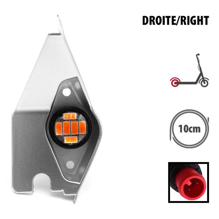 Plastique arriere droite avec LED Dualtron Togo