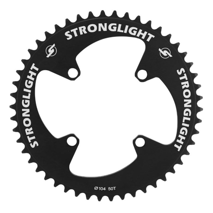 Plateau BMX 4 branches Ø 104 Stronglight 50 dents Mono Noir (Pour Chaîne 1-2 X 3-32)