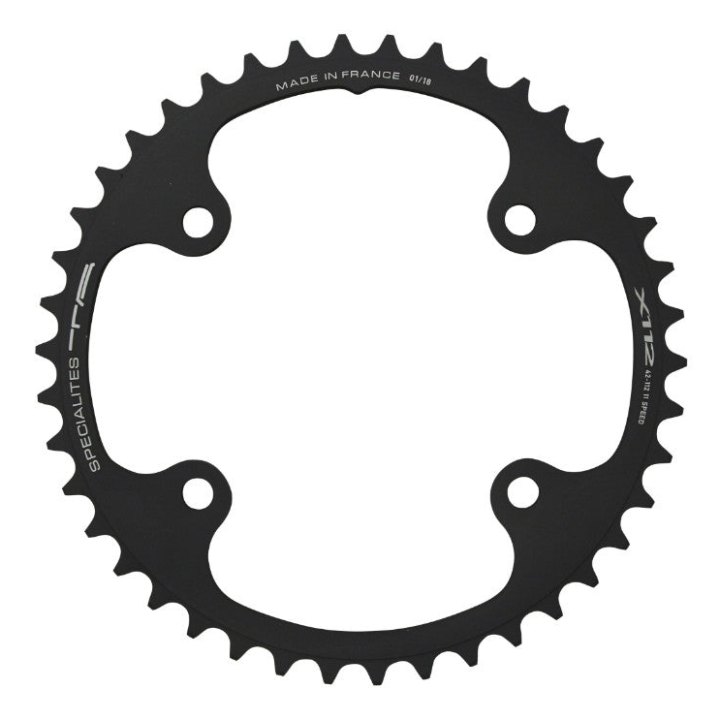 Plateau Route 4 branches Ø 112 Pour Campagnolo Ta 34 dents Intérieur Record-Super Record-Chorus-Potenza Gris 11V.