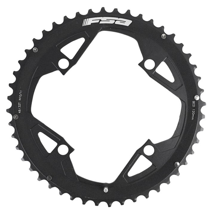 Plateau Route 4 branches Ø 120 Fsa Gossamer Pro 48 dents Double 11V. Noir