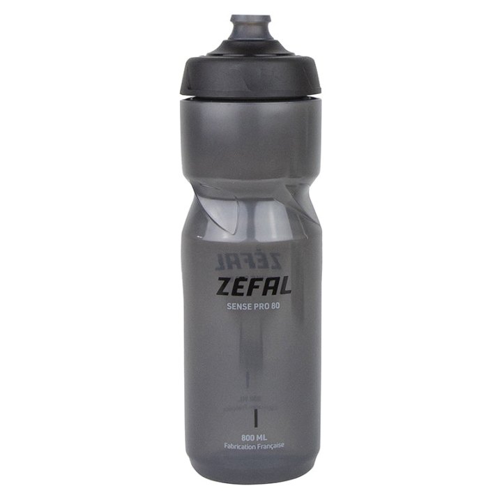 Bidon Zefal Sense Pro 80 Noir Fume (Noir-Gris) 800Ml (Bouchon Sécurité Anti-Goutte)