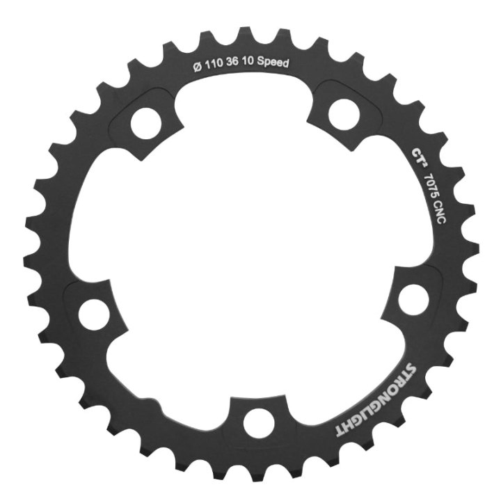 Plateau Route 5 branches Ø 110 Pour Shimano Ultegra 6750 Stronglight 36 dents Intérieur Noir Ct2 10V.