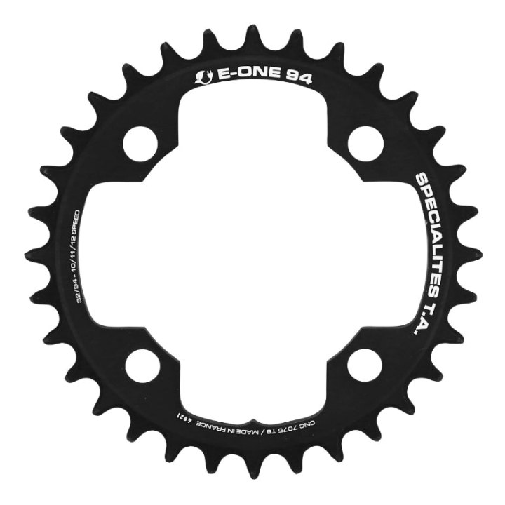 Plateau VAE-E-Bike 4 branches Ø 94 Pour Brose - Specialized Ta 32 dents Mono E-One Noir Alu 7075 Narrow Wide