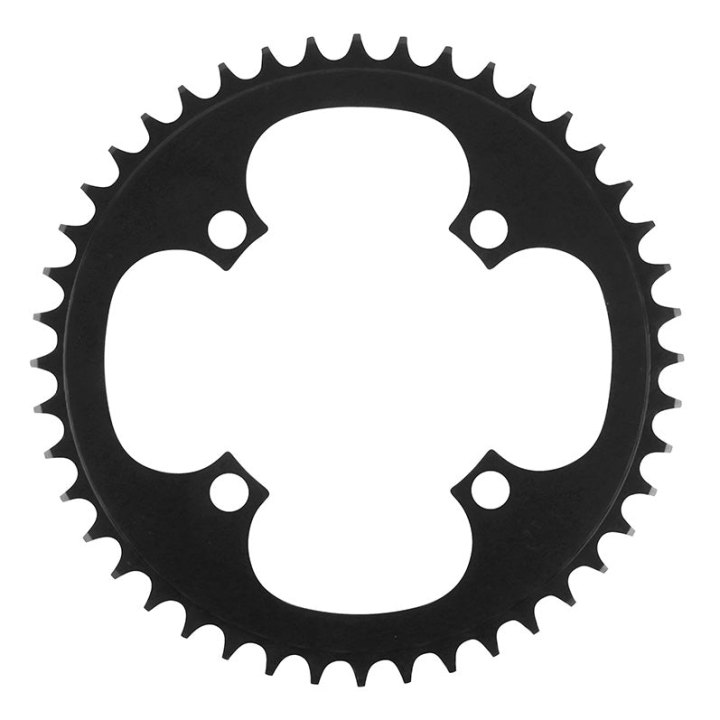 Plateau VAE-E-Bike 4 branches Ø 104 Pour Bosch - Brose - Yamaha - Bafang Esjot 44 dents Mono Noir Alu (2.38 - 1-2X3-32" - 5.65 1-2X11-128")