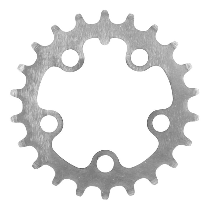 Plateau VTT 5 branches Ø 58 Stronglight Triple 22 dents Intérieur Noir Alu 7075 8-9V.