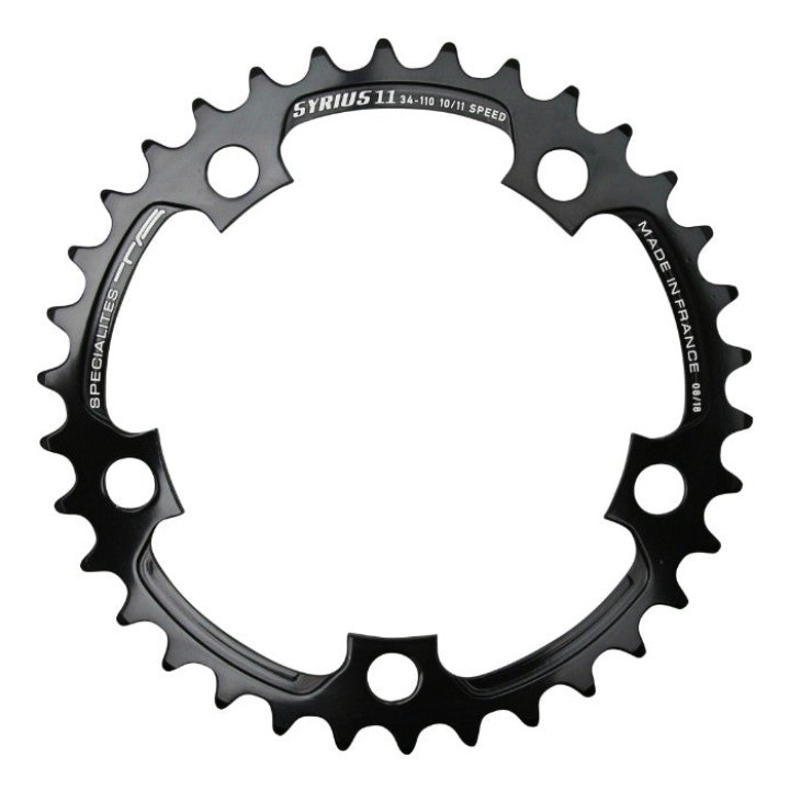 Plateau Route 5 branches Ø 74 Ta Zelito 30 dents Triple Intérieur Noir Alu 7075 Type Shimano 9-10V.