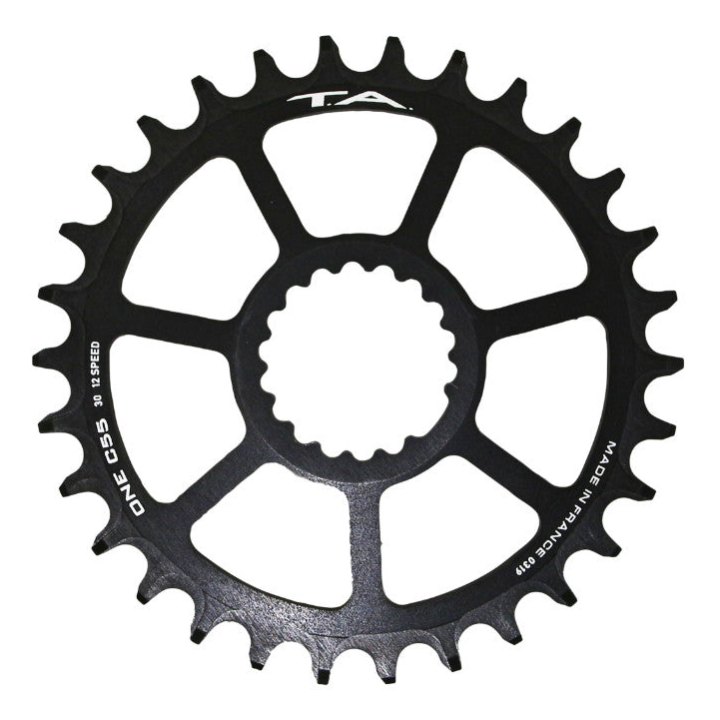 Plateau VTT Direct Mount Pour Cannondale Ai Ta One C55 30 dents Compatible Fsa Ta 10-11-12V. Noir (Deport 6 mm)