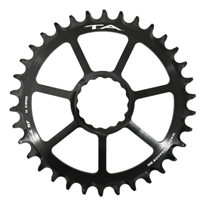 Plateau VTT Direct Mount Pour Race Face Cinch Ta One Rf 34 dents 12V. Noir