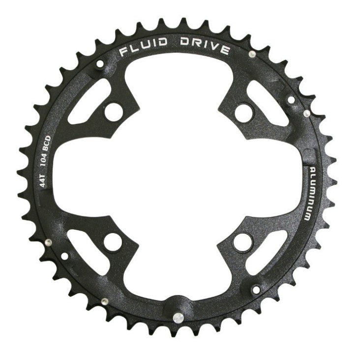 Plateau VTT 4 branches Ø 104 Pour Sunrace 44 dents Triple Extérieur Noir Alu Compatible Autres Marques