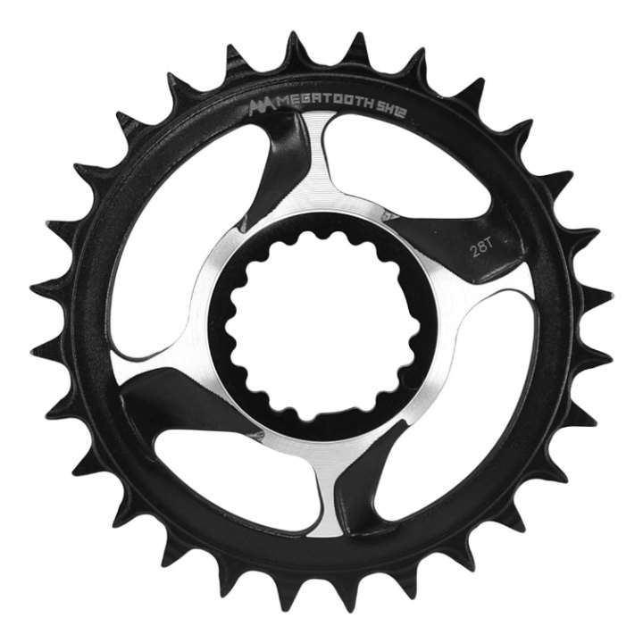 Plateau VTT Direct Mount Fsa Afterburner 28 dents Mono 12-11V. Noir-Argent Narrow Wide