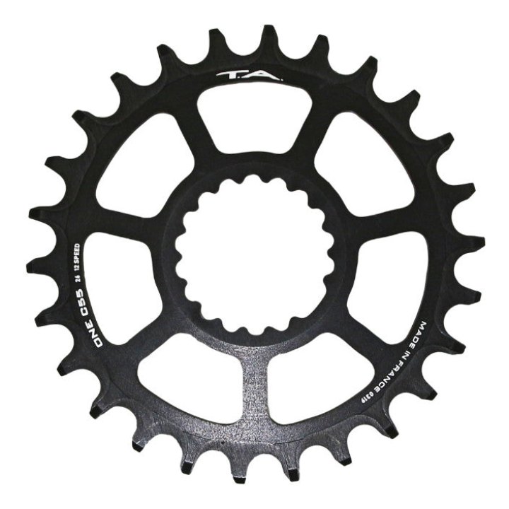 Plateau VTT Direct Mount Pour Cannondale Ai Ta One C55 26 dents Compatible Fsa Ta 10-11-12V. Noir (Deport 6 mm)
