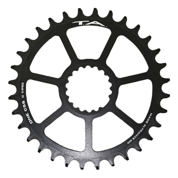 Plateau VTT Direct Mount Pour Cannondale Ai Ta One C55 32 dents Compatible Fsa Ta 10-11-12V. Noir (Deport 6 mm)