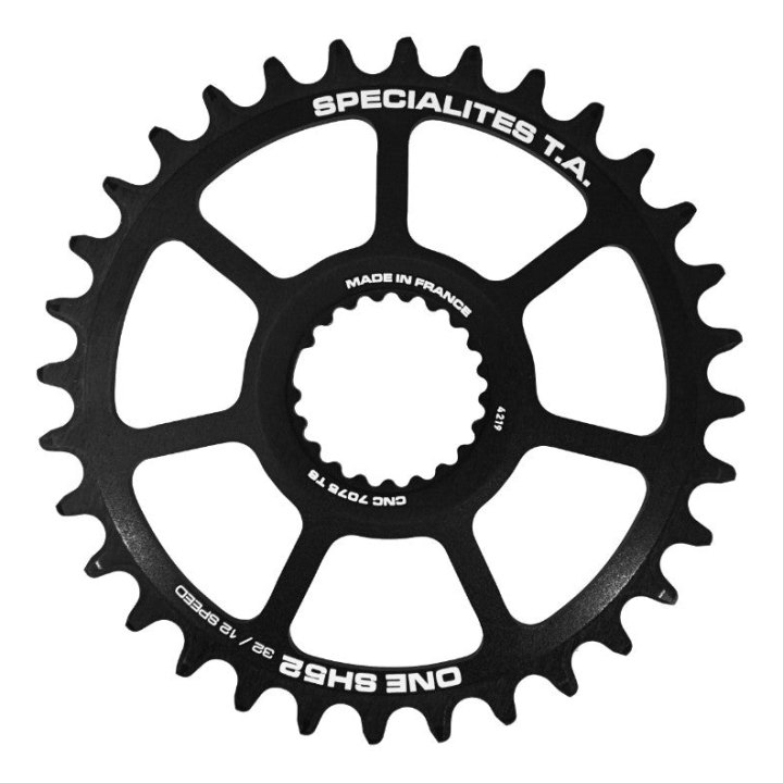 Plateau VTT Direct Mount Pour Shimano Xtr M9100 - Xt M8100 - Slx M7100 Ta One Sh52 32 dents Comp M900 10-11-12V. Narrow Wide Noir