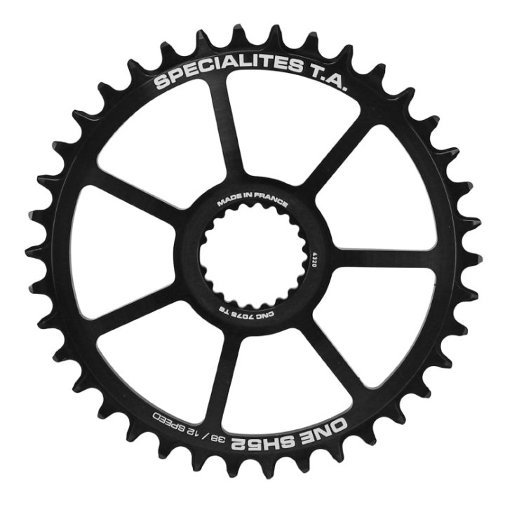 Plateau VTT Direct Mount Pour Shimano Xtr M9100 - Xt M8100 - Slx M7100 Ta One Sh52 38 dents Comp M900 10-11-12V. Narrow Wide Noir