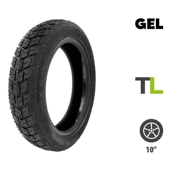 Pneu 10x2.50-6.5 Semi Offroad Tubeless avec gel anticrevaison