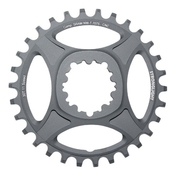 Plateau VTT Direct Mount Pour Sram Xx1-X01-X1-X0-X9 Stronglight Ht3 Mono 30 dents Noir Alu 11V. Narrow Wide (Deport 6 mm)