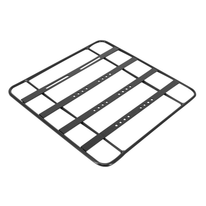 Platine Pour Porte Bagage Vélo Avant-Arrière Alu Noir 40 X 40 cm - Avec Les Fixations