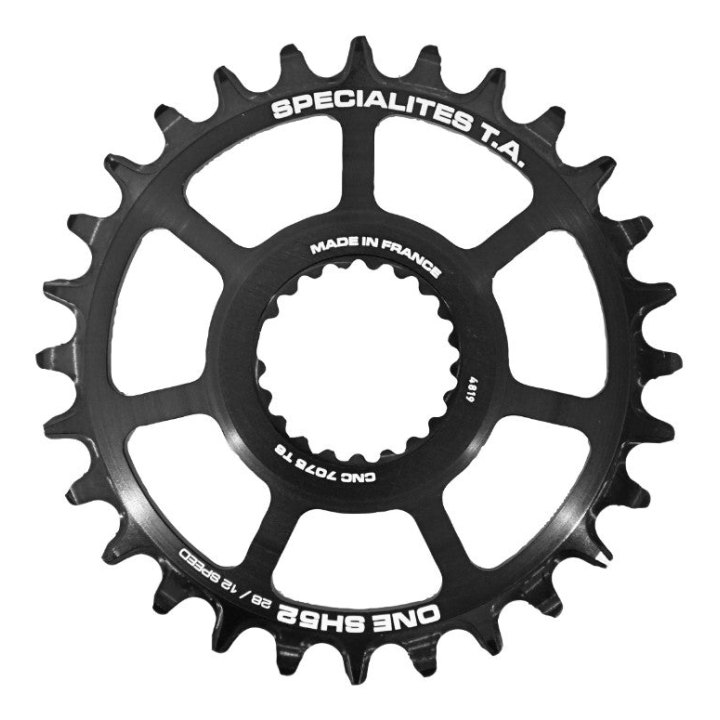 Plateau VTT Direct Mount Pour Shimano Xtr M9100 - Xt M8100 - Slx M7100 Ta One Sh52 28 dents Comp M900 10-11-12V. Narrow Wide Noir