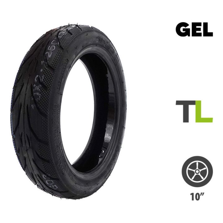 Pneu 10x2.125-6.5 Ninebot F Xiaomi Mi4 Tubeless Gel Anti Crevaison