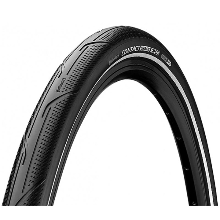 Pneu City - VTT 700 X 50 (29 X 2,00) Continental Contact Urban Noir Tr (50-622) Flanc Reflex Homologué VAE E50 (Offre Spéciale)