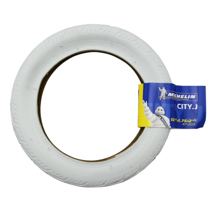 Pneu City 12 1-2 X 2 1-4 Michelin City-J Blanc Tr (47-203)
