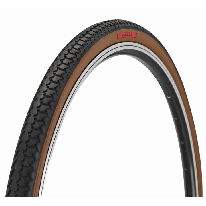 Pneu City 650 X 35B Wanda W121 Renfort Anti-Crevaison 3 mm Noir-Brun Tr (27,5 X 1,40 - 26X 1-2) (40-584)