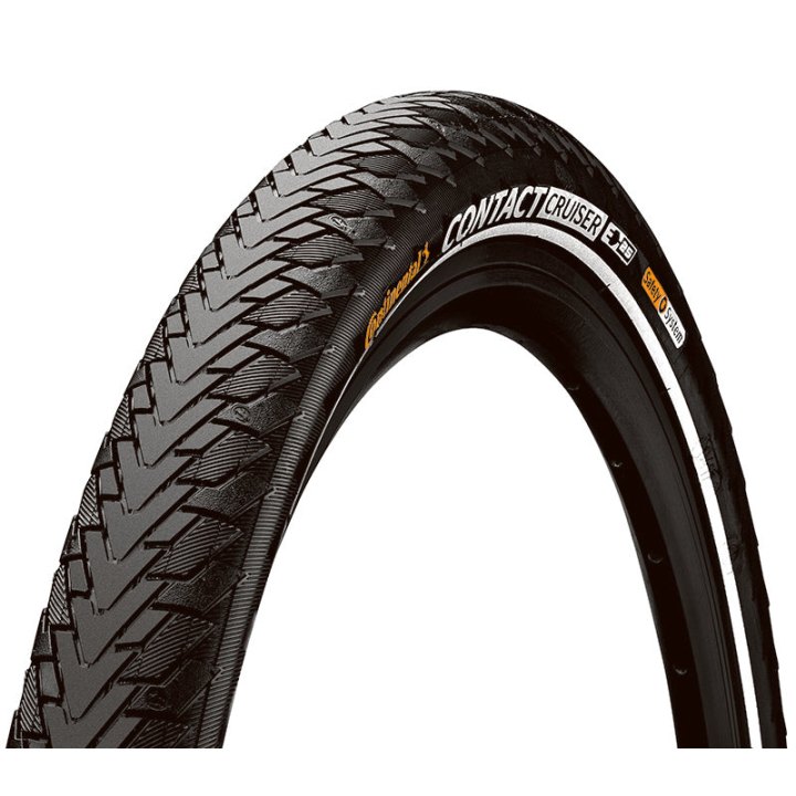 Pneu City VAE 20 X 2.00 Continental Contact Cruiser Noir Tr Flanc Reflex (50-406) Compatible VAE (Offre Spéciale)