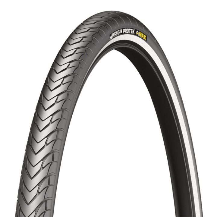 Pneu City 20 X 2.20 Michelin Protek Max Renfort 5 mm Noir Tr (56-406) Usage Intensif Flanc Reflex Compatible VAE (Offre Spéciale)