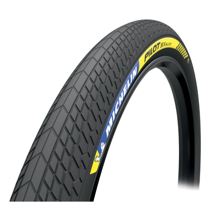 Pneu BMX 20 X 1.70 Michelin Pilot Sx Slick Competition Noir Tubeless Ready Ts (44-406)