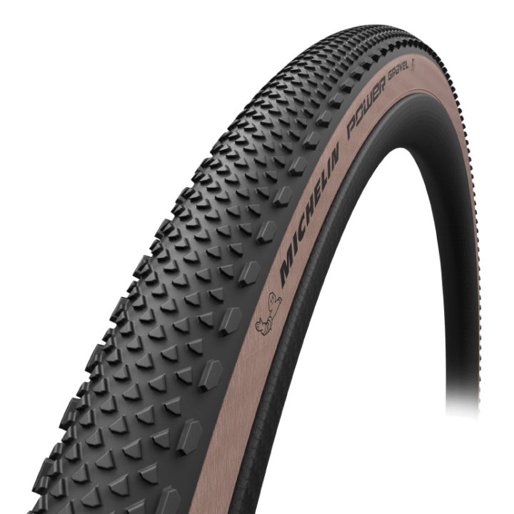 Pneu Gravel 700 X 47 Michelin Power Gravel Noir Flanc Beige Tubeless Ready Ts (47-622)