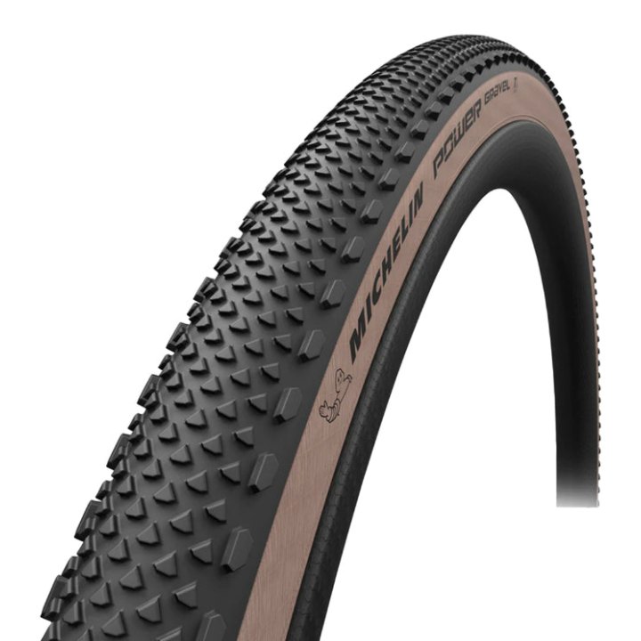 Pneu Gravel 700 X 40 Michelin Power Gravel Noir Flanc Beige Tubeless Ready Ts (40-622)
