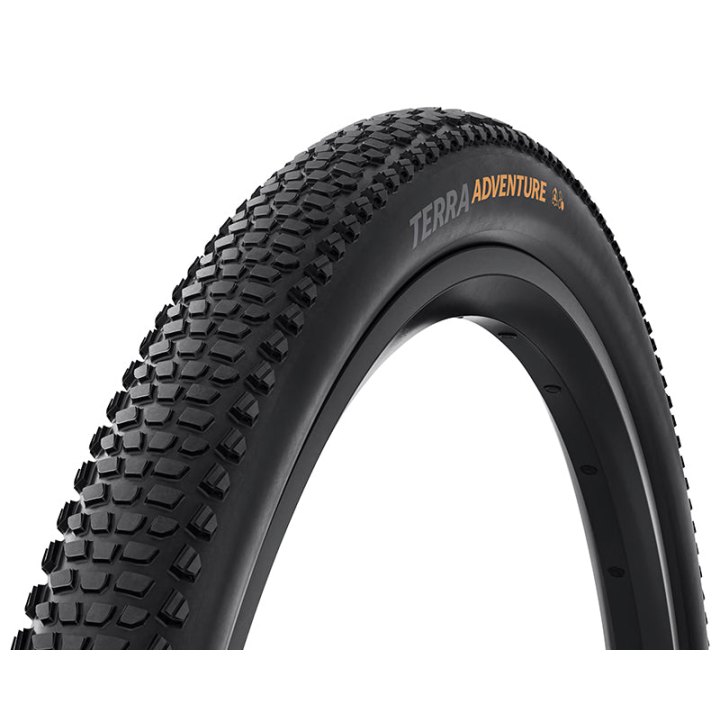 Pneu Gravel 700 X 45 Continental Terra Adventure Noir Tubeless Ready Ts (45-622) Compatible VAE