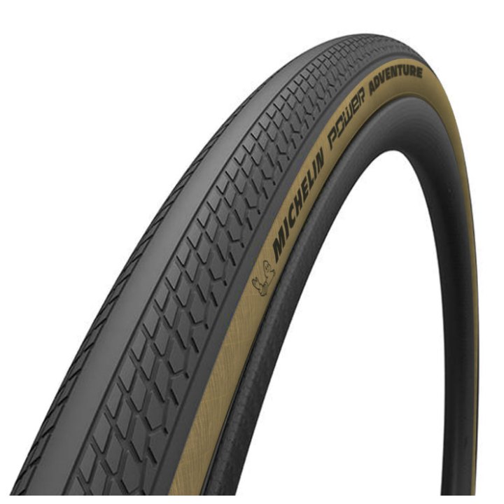 Pneu Gravel 700 X 30 Michelin Power Adventure Noir Flanc Beige Tubeless Ready Ts (30-622)
