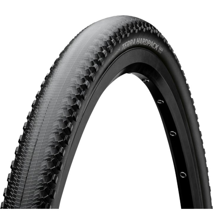 Pneu Gravel 700 X 50 Continental Terra Hardpack Shield Wall Noir Tubeless Ready Ts (50-622)