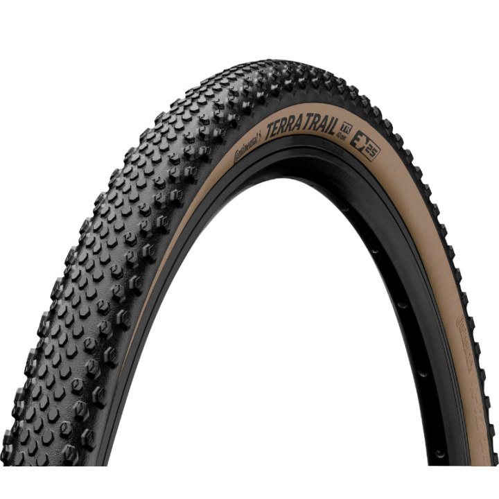 Pneu Gravel 700 X 40 Continental Terra Trail Shield Wall Noir-Marron Tubeless Ready Ts (40-622)