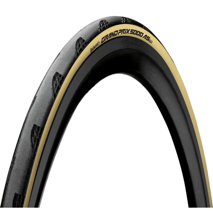 Pneu Route 700 X 28 Continental Grand Prix 5000 All Season Tubeless Ready Noir Flanc Creme Ts (28-622) -Gp5000-