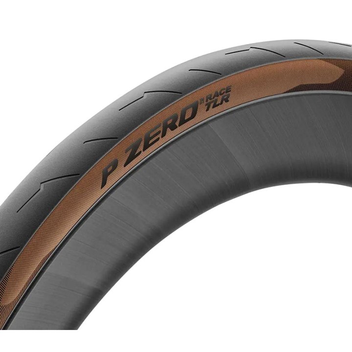Pneu Route 700 X 26 Pirelli P Zero Race Classic Tanwall Noir Flanc Marron Tubeless Ready Ts (26-622)