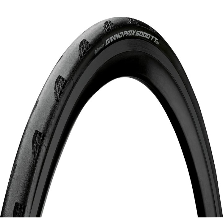 Pneu Route 700 X 28 Continental Grand Prix 5000 TT Tubeless Ready Noir Ts (28-622) - Technologie Sans Crochet Pour Giant - Zipp -Gp5000- TT Contre La Montre Pneu Allege