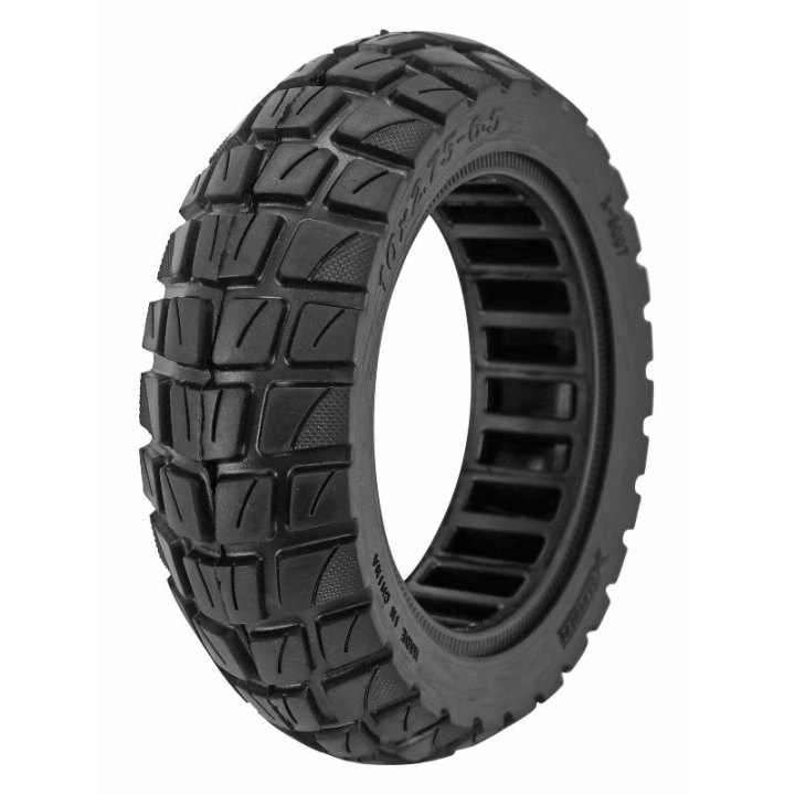 Pneu Trottinette Plein Cross 10 X 2.75-6.5 Noir (Largeur Intérieur 54 mm)